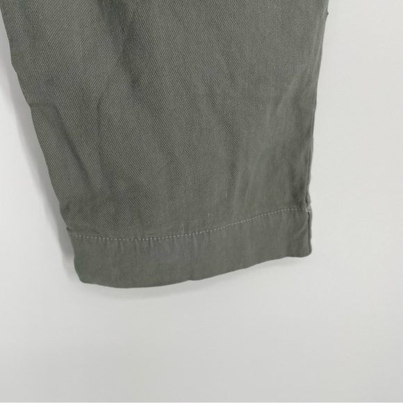 Monrow Linen Blend Track Pants Drawstring Tapered Leg Sage Green NWT‎ Size XS - Picture 7 of 11